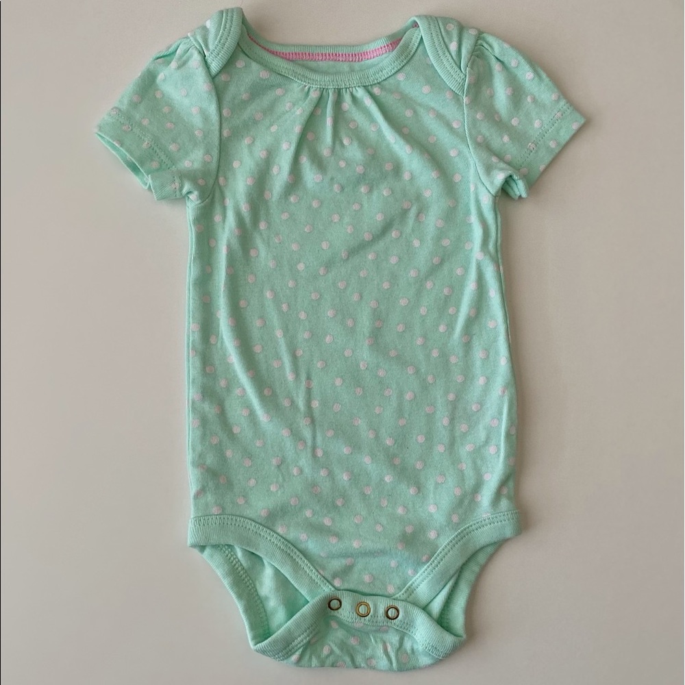 Mint Polka Dotted Bodysuit